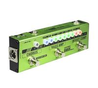 Valeton Dapper Bass Pedal Mini Stage Session Gigging Practice Analog Amp Boost Comp Chorus Bass Multi-Effects Pedal MES-2