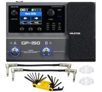 Valeton GP-150 Multi-Effects Guitar Processor with HD Modeling, 200+ Effects, IR & NAM Support, Expression Pedal, Looper, Drum, MIDI, USB Audio Interface, Tonebird Power Supply, Tool, Cable Bundle