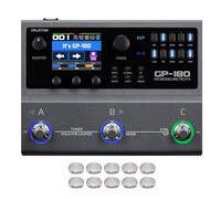 Valeton GP-180 Multi-Effects Guitar Processor with HD Modeling, 200+ Effects, IR & NAM Support, Looper, Drum Machine, USB Audio Interface