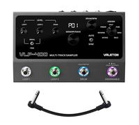 Valeton Looper Pedal Dual Track Stereo Looper for Guitar, Bass, Keyboard, Vocals Auto Drum Machine, Drum Sync,7 Loop Effects,99 Project Storage Spaces Software Support VLP-400