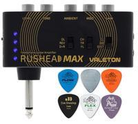 Valeton Rushead Max USB Portable Pocket Guitar Headphone Amp Rechargeable Carry-On Bedroom Plug-in Multi-Effects with Tonebird Dunlop Picks Bundle