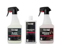 ValetPRO Car Care Kit - Contains 3x products: pH-Neutral Concentrated Car Wash, Dragon’s Breath Iron Fallout & Wheel Cleaner, Glass Cleaner - Safe for Ceramic Coatings