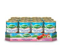 Valfrutta Peeled Plum Italian Tomatoes in Tomato Juice - 12x400g Cans, 100% Italian, Ready for Quick Recipes