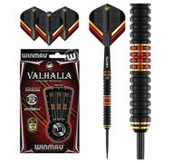 WINMAU Valhalla 24 Gram Professional Steeltip Tungsten Darts Set with Flights and Stems (Shafts)