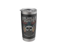 Valhalla Awaits Scandinavian Vikings Stainless Steel Insulated Tumbler