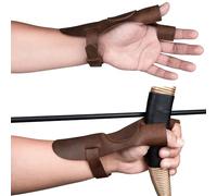 Valhalla Gear, Reinforced Archery Shooting Gloves, Hand Protection, Olympic Bow, Wrist and Finger Protector, Shooting Targeting, Cosplay, Full Grain Leather, Handmade Archer Accessories, Bourbon Brown