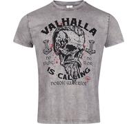 Valhalla is calling - No Fight No Glory - Nordic Warrior Valhalla is calling T-Shirt mottled grey M