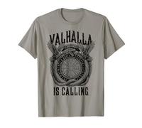 Valhalla is Calling Viking Serpent Rune Compass Ravens T-Shirt