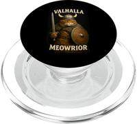 Valhalla Meowrior Viking Cat Feline Warrior Norse Spirit PopSockets PopGrip for MagSafe