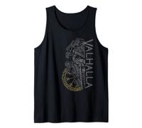 Valhalla Odin in Mask Runes Norse Compass Viking Tank Top