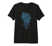 Valhalla Raven Ravens Odin's Runes Norse Compass Viking Premium T-Shirt