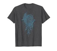 Valhalla Raven Ravens Odin's Runes Norse Compass Viking T-Shirt, Men, Dark Heather Grey, X-Large
