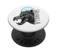 Valhalla Skull Wolf - Viking Norse Undead Rune Beast PopSockets Adhesive PopGrip