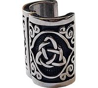VALHALLA Viking Beard Bead 316L Steel Silver Stainless Steel Large Opening Closure