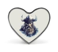 Valhalla-Viking Norse Mythology God Cute Brooch Badge Heart Shape Pin Hat Clothing Jewelry Accessories Gifts for Wedding Party