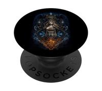Valhalla Wolf Wolves Freya Runes Hugin & Munin Viking PopSockets Adhesive PopGrip