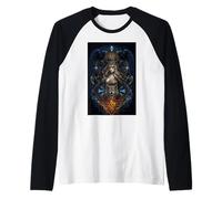Valhalla Wolf Wolves Freya Runes Hugin & Munin Viking Raglan Baseball Tee
