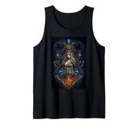 Valhalla Wolf Wolves Freya Runes Hugin & Munin Viking Tank Top