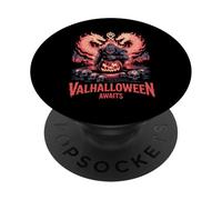 Valhalloween Awaits - Valhalla Viking Dragon PopSockets Adhesive PopGrip