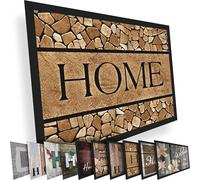 Valia Home Floor Mat Dirt Trap Mat for Indoor and Outdoor Use - Doormat - Non-Slip Clean Step Mat - Front Door Shoe Scraper - Home Design 40 x 60 cm (Home 1)