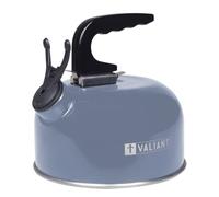 Valiant 1L Portable Camping Whistling Kettle - Blue