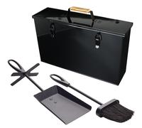 Valiant Ash and Pellet Carrier Storage Box, Stove Brush and Shovel Ash Pan