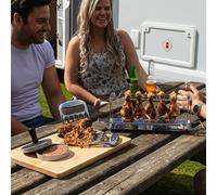Valiant BBQ Accessory Gift Set - Valiant BBQ Accessory Set Includes Chicken Smoker Rack, Patty Press and Pulled Meat Claws