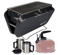 Valiant Bbq Grill, Camping Kettle And Insulated Mugs