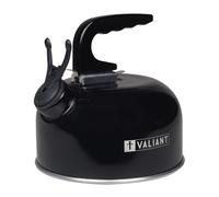 Valiant 1L Portable Camping Whistling Kettle - Black