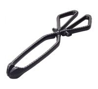Valiant Heavy-Duty Cast Iron Log & Coal Tongs | 34 cm Wide-Angle Fireplace, Stove & Firepit Tool, Black