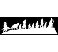 VALIANT COLLECTIONS - Fellowship Lord of The Rings Stickers-Vinyl Decal for Car & Van - Indoor & Outdoor use for Long Lasting-Waterproof Stickers for Waterbottle - Removable Sticker for Mirror-VC 426