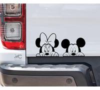 VALIANT COLLECTIONS - Mickey Mouse & Minnie Mouse Stickers - Vinyl Decal for Car & Van-Indoor & Outdoor use for Long Lasting - Waterproof Quote Stickers for Laptop - VC 464