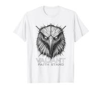 Valiant Faith Stand Eagle Christian Courage Strength Urban T-Shirt
