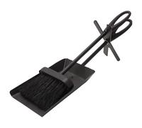 Valiant Fireside Ash Brush & Shovel Hearth Tidy Set | 38 cm Cast Iron Handles | Durable Fireplace, Stove, BBQ & Fire Pit Cleaning Tools