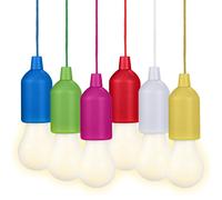 Valiant Hanging String Lights Portable LED Battery Powered (6-Pack)