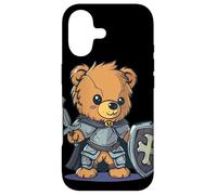Valiant Knight Teddy Bear with Sword for a Legendary Battle Case for iPhone 17