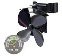 Valiant Magnetic Flue Pipe Stove Fan and Green Thermometer Twin Pack