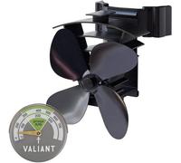 Valiant Magnetic Flue Pipe Stove Fan And Thermometer