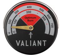 Valiant Fireside Magnetic Stove & Log Burner Thermometer, 63 mm – Red