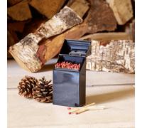 Valiant Match Holder Tidy Storage Box Black