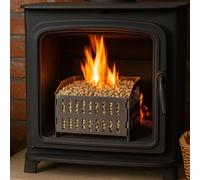 Valiant Pellet Burner Basket for Wood Burning Stoves and Fireplaces | Thickened Stainless Steel Construction | Ventilated Design for Even Burning | 3kg Capacity | 4-Hour Burn Time