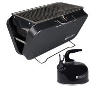 Valiant Portable BBQ and Black Camping Kettle