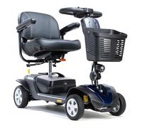 Valiant Portable Mobility e-Mobility Device - 4mph with 20Ah Battery, Full Suspension, USB Charging Port, Padded Swivel Seat - Max Range 12.4 Miles - 136kg Capacity (Blue)