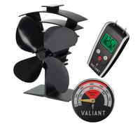 Valiant Premium IV Stove Fan, Moisture Meter and Magnetic Thermometer