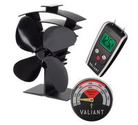 Valiant Premium IV Stove Fan, Moisture Meter and Magnetic Thermometer