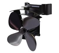 Valiant Remora Magnetic Flue Pipe Heat Powered Stove Fan (FIR350), Black, 200 mm