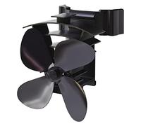 Valiant Remora Magnetic Flue Pipe Heat Powered Stove Fan (FIR350), Black, 200 mm