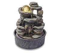 Valiant Table Top Water Fountain with Spinning Glass Sphere