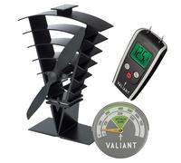 Valiant Vanquish Stove Fan, Magnetic Thermometer and Moisture Meter Set - Valiant Vanquish Stove Fan, Moisture Meter and Green Magnetic Thermometer