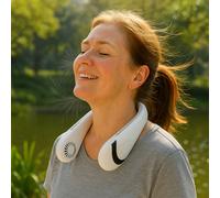 Valiant Wireless Neck Fan - 3-Speed Bladeless Rechargeable Folding Fan